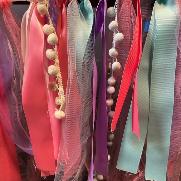 Handmade Ribbon Garland / Baby/ Decoration/birthday/ Party 42 in - Picture 3 of 6